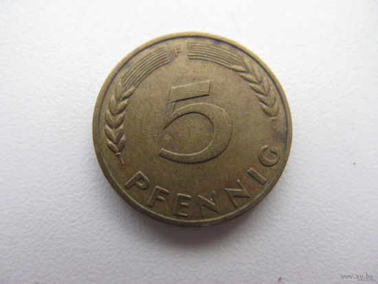 Германия 5 пфеннигов 1970 F