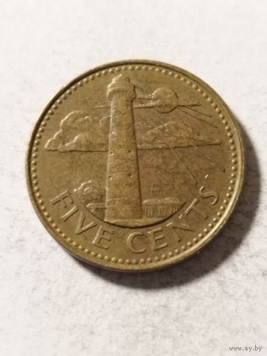 Барбадос 5 центов 1997