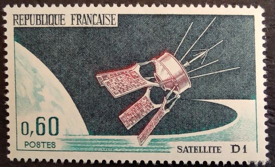 Франция. 1966г. Mi1539**. Запуск спутника ,,D1"