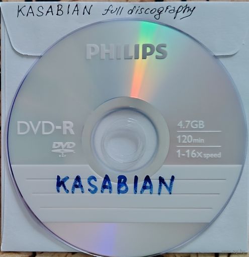 DVD MP3 полная дискография KASABIAN, Tom MEIGHAN (Alternative rock, Indie rock) - 1 DVD