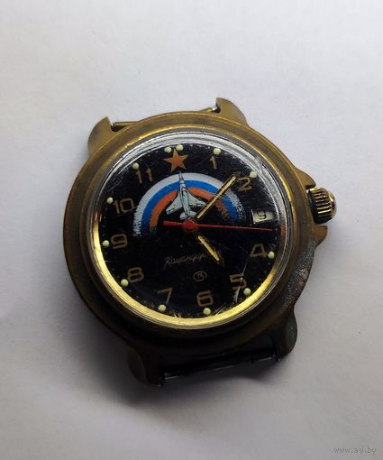 Часы Командирские . Идут . Не частый циферблат. С рубля без МЦ. Всё с рубля без МЦ.