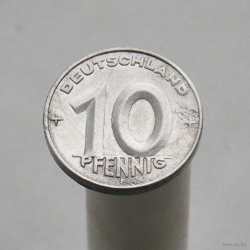Германия 10 пфеннигов 1952 E