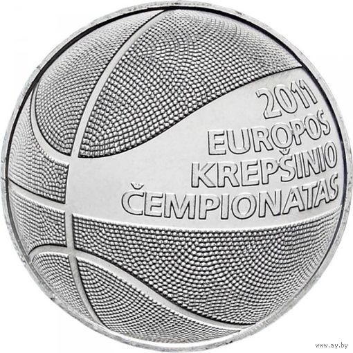 Литва 1 лит, 2011 Чемпионат Европы по баскетболу UNC