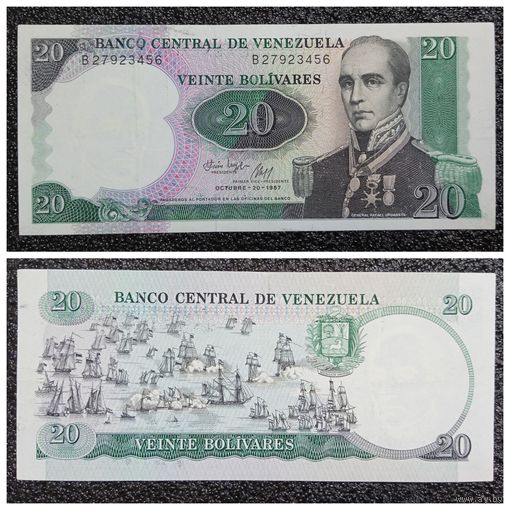 20 боливар Венесуэла 1987 г.