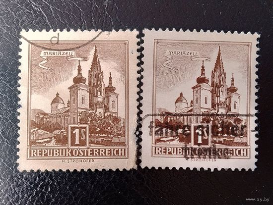 Марки Австрия 1960 год Архитектура