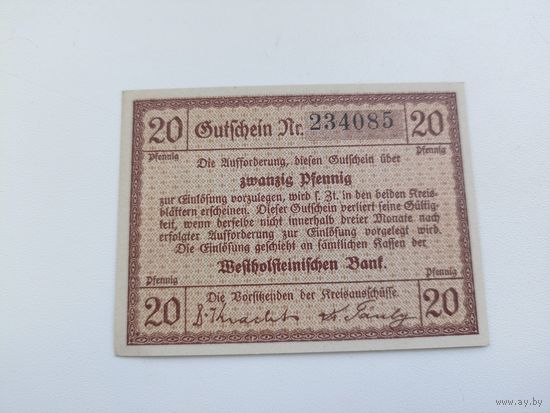 Германия 20 пфенингов (3)