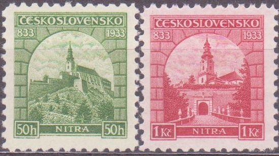 Чехословакия Респ 1933 1100-летие Нитре #319-20**/3