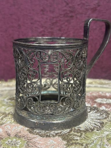 Редкий подстаканник, СССР, скань, много лотов с рубля