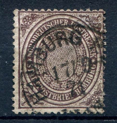 Северогерманский союз - 1869г. - 1/2 Sch - 1 марка - полная серия, гашёная [Mi 24]. #1-Wu-12-A-1