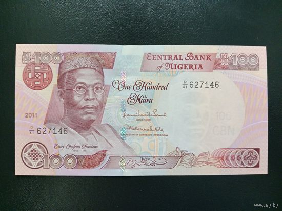 Нигерия 100 найра 2011 UNC