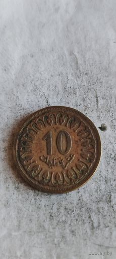 Тунис 10 миллим 1960