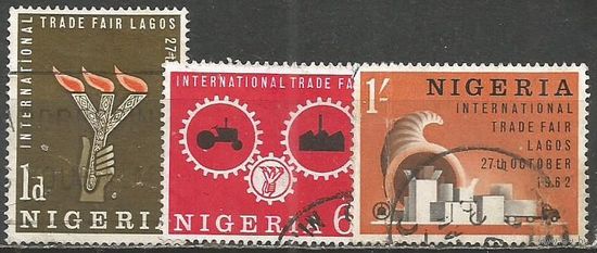 Нигерия. Международная промышленная выставка. Лагос. 1962г. Mi#125-27.