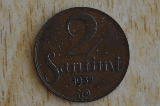 Латвия 2 сантима 1932