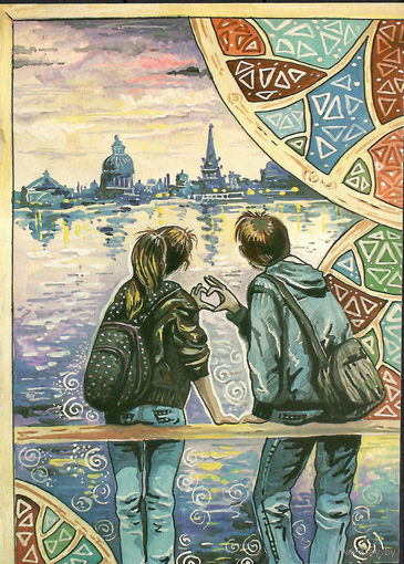 Открытка "Утро в Питере"