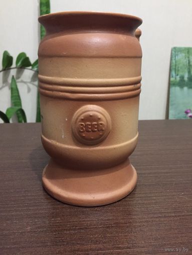 Кружка пивная керамическая, 90-е гг.