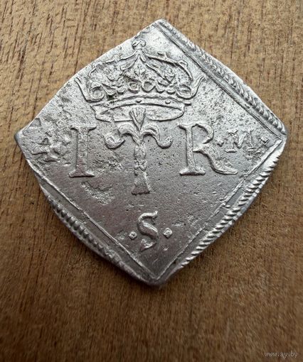 4 марки 1568.1572 г. Швеция. Юхан 3.  РЕДКОСТЬ.  СЕРЕБРО.