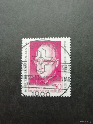 Западный Берлин 1980 Марка "86 день Немецких католиков. 100 лет со дня рождения Кардинала Конрада графа Прейзинг-Лихтенег-Мооса" (гашеная с клеем) Mi.624 каталог 0.70 евро