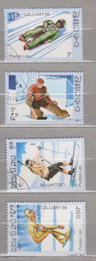 Спорт Лао Лаос 1987 год  лот 15   2