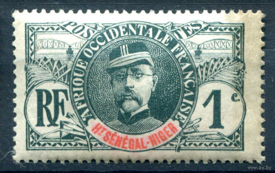 Французские колонии - Верхний Сенегал и Нигер - 1906/07г. - Луи Федерб, генерал, 1 с - 1 марка - MH [Mi 1]. #4-W1-135-A-1