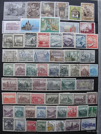 Продажа коллекции с 1 рубля! Культура и искусство на почтовых марках мира.