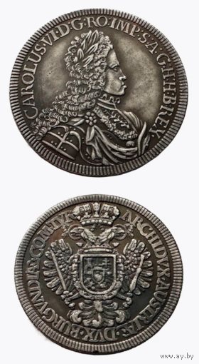 КОПИЯ Двойной талер Тироль Карл VI Габсбургский 1711-1740