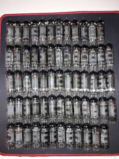 Радиолампы 6п14п бу 63шт.