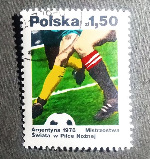 Марка Польша 1978 год Чемпионат мира по футболу