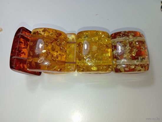 Браслет  Искуственный Янтарь .