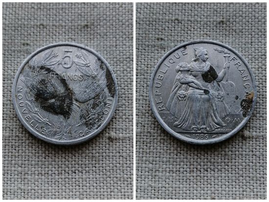 Новая Каледония 5 франков 1986
