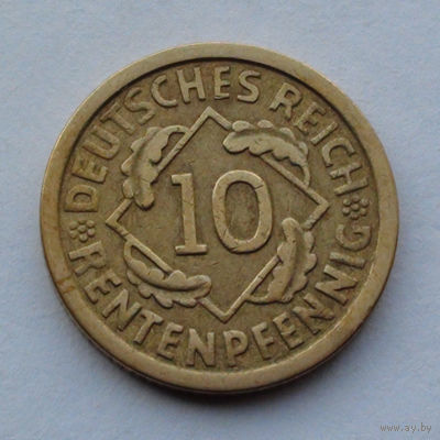 Германия 10 рентенпфеннигов, 1924 A