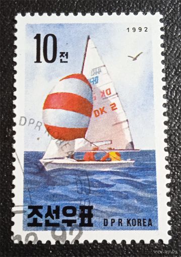 Лот 244 КНДР (1992) Международная выставка почтовых марок в Ричоне 92. Яхта  С класса KP3321