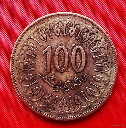 19-02 Тунис, 100 миллимов 2008 г.