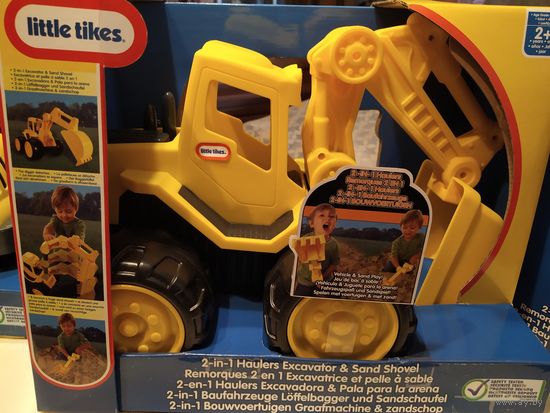 Машинки игрушечные Погрузчик+машинка от  Литл Тайкс,для детей +1-2 (одним лотом 3 шт.)