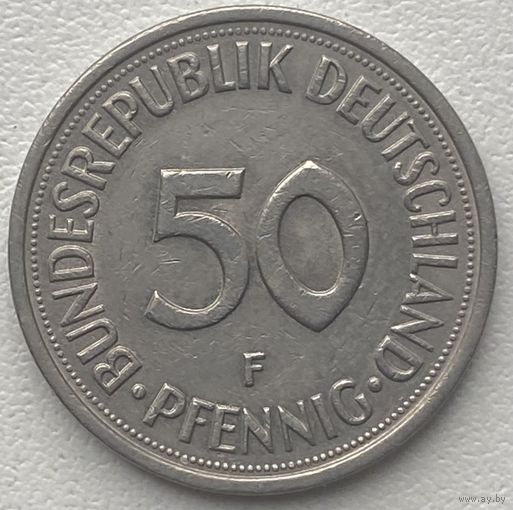 Германия 50 пфеннигов 1975 г. F