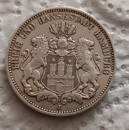 Гамбург 3 марки 1909