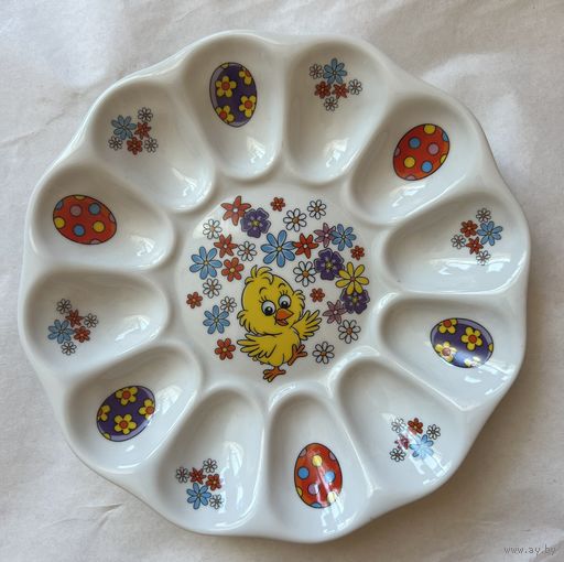 Блюдо для фаршированных яиц 220 мм (К Светлой Пасхе)  ДФЗ