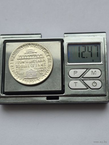 50 центов США 1951 года (Букер Талиафер Вашингтон). Серебро 900 пробы. L45570.