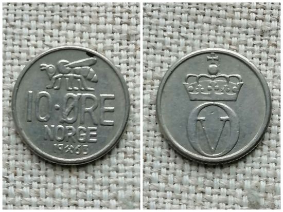 Норвегия 10 эре 1963/ Насекомые //FA