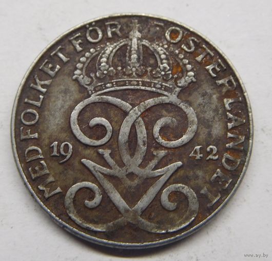 2 Эре Швеция 1942 г.