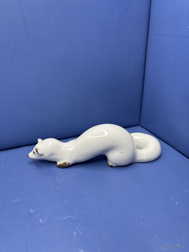 Статуэтка фарфоровая Ласка горностай, хорек СССР