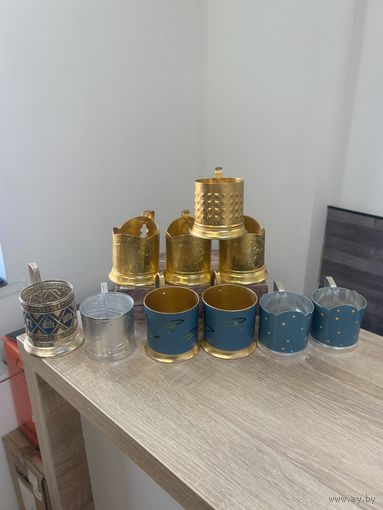 Подстаканники Алюминий СССР 10шт с Рубля