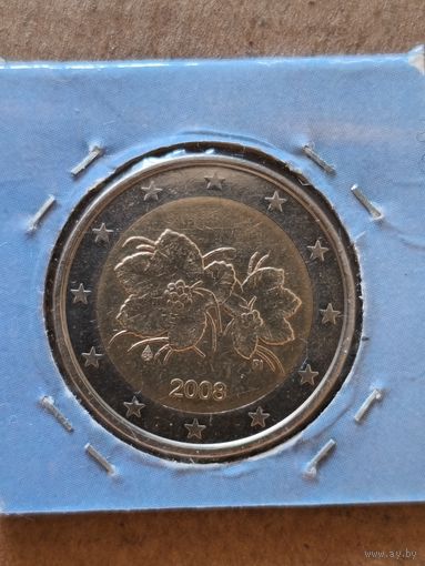 Финляндия 2 евро, 2008 г.,  KM# 130