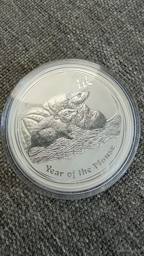 ELIZABETH II AUSTRALIA 1 DOLLAR 2008 Year of the Mouse /two mouse/