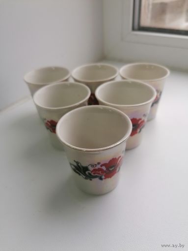Набор фарфоровый рюмок, стопок