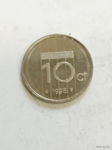 Нидерланды 10 центов 1995