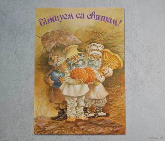 Виншуем са святам , Валынец , открытка