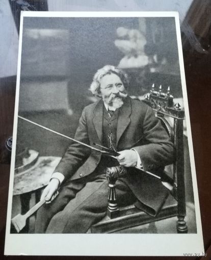 Репин в зимней мастерской