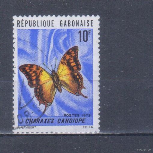 [367] Габон 1973. Фауна.Бабочка. Гашеная марка.