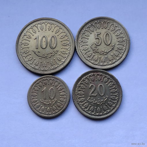 10,20,50,100 миллимов Тунис