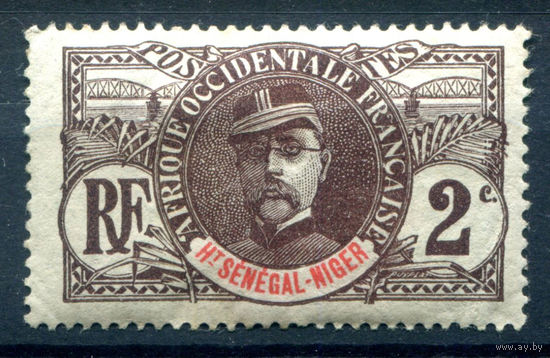 Французские колонии - Верхний Сенегал и Нигер - 1906/07г. - Луи Федерб, генерал, 2 с - 1 марка - MH [Mi 2]. #4-W1-135-A-1